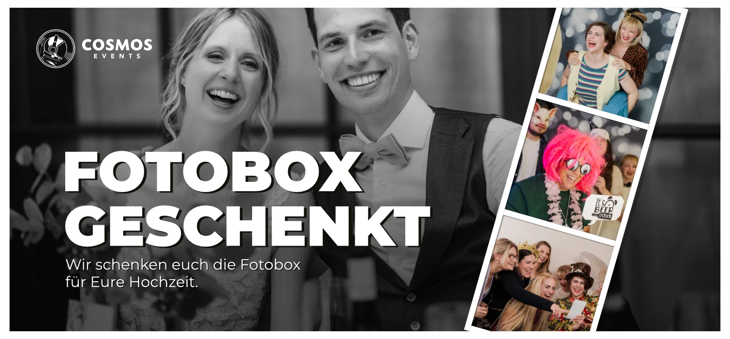 Aktion Fotobox für eure Hochzeit Flyer Seite 1